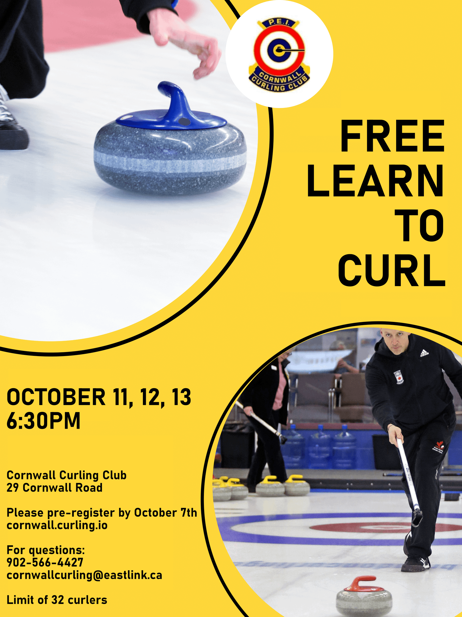 Sign ups open for our FREE Learn to Curl instructional sessions (Adults ...